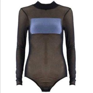 BRAND NEW 🔥NWOT New Age Rebel delta mesh bodysuit